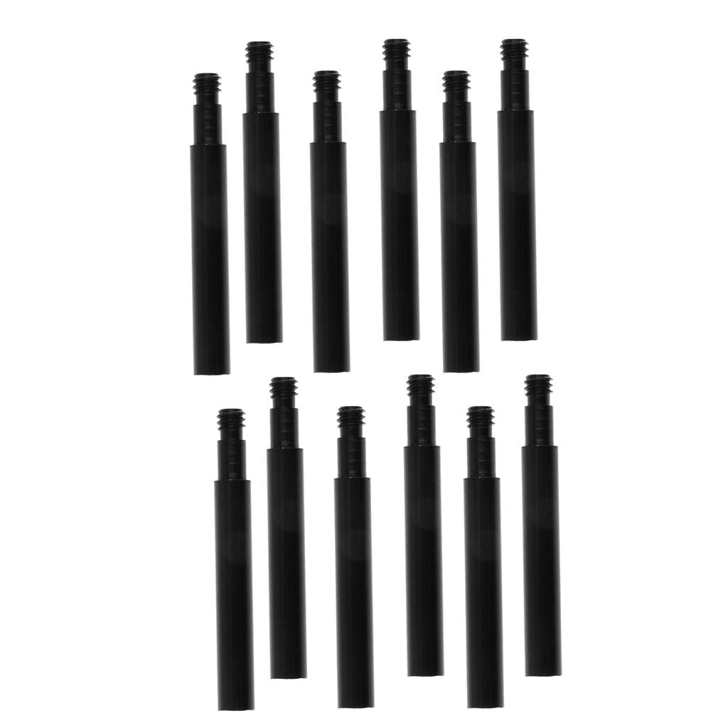 12Pcs Cycling Bike Bicycle Presta Valve Extender Extension 40mm Black