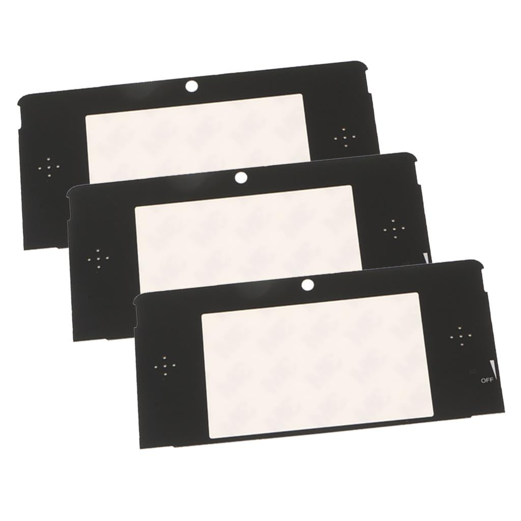 3Pcs LCD Screen Display Glass Cover Top Replacement for Nintendo 3DS Mirror