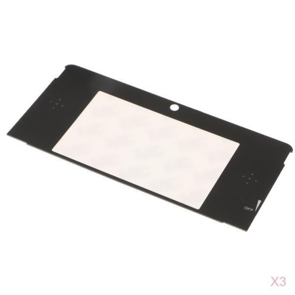 3Pcs LCD Screen Display Glass Cover Top Replacement for Nintendo 3DS Mirror