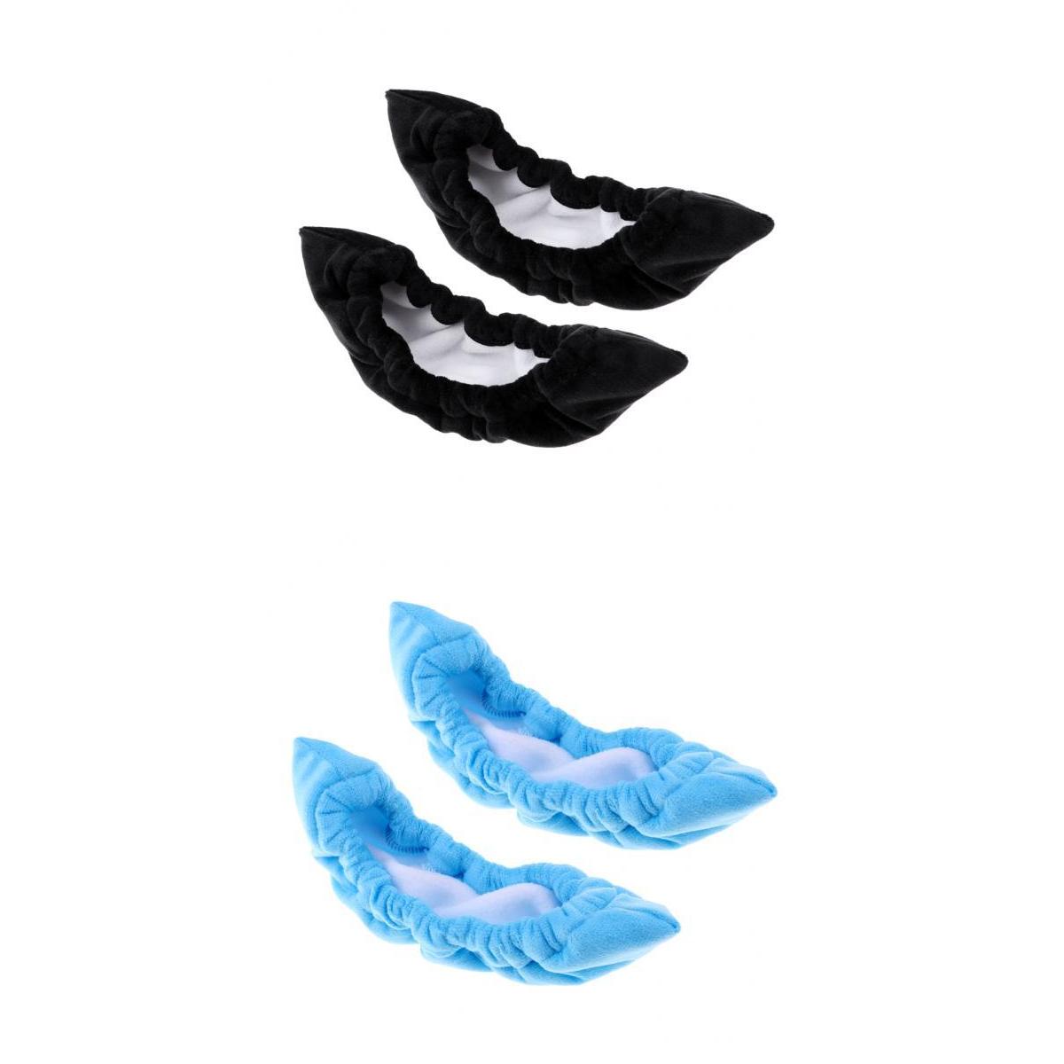 2Pairs Ice Hockey Figure Skate Terry Cloth Sport Blade Covers Soakers Guards