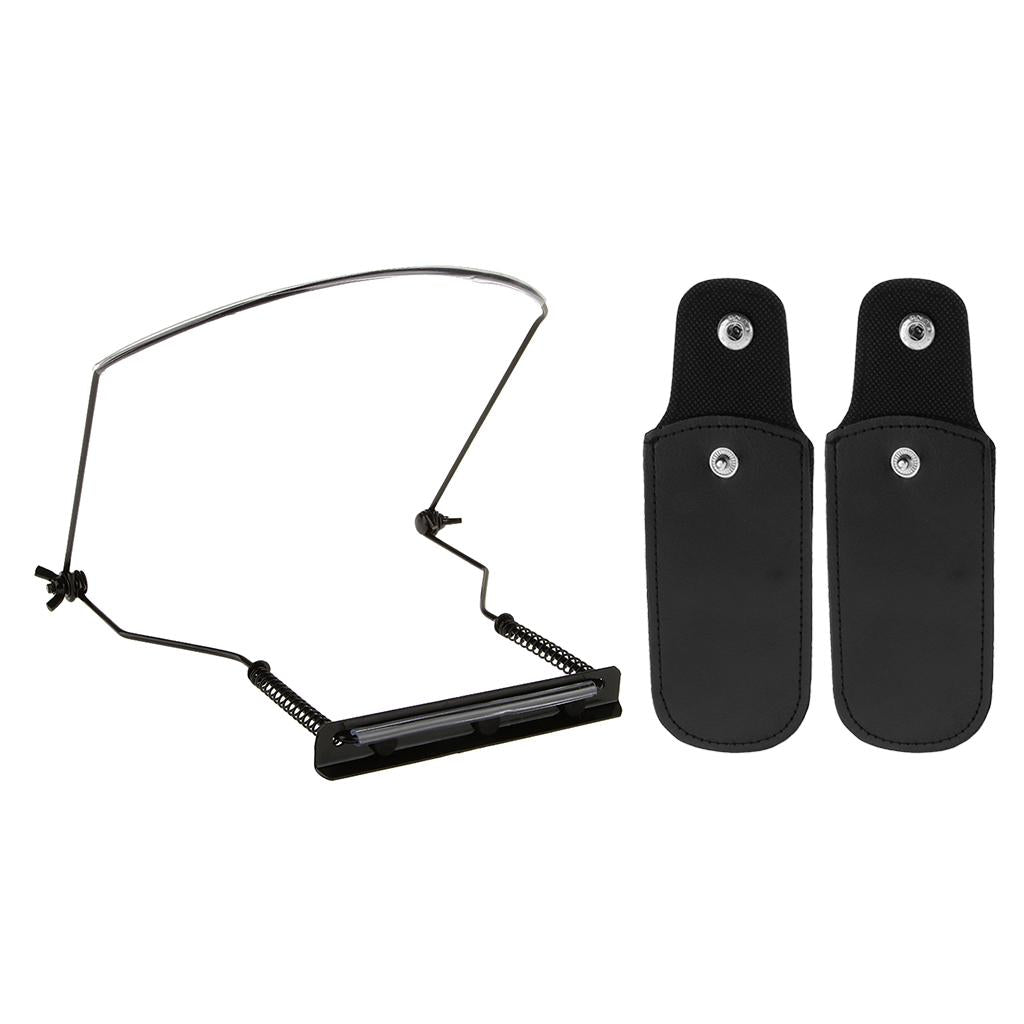 2 Pcs 10 Hole Harmonica Cases+ Harmonica Neck Rack Mount Holder Stand