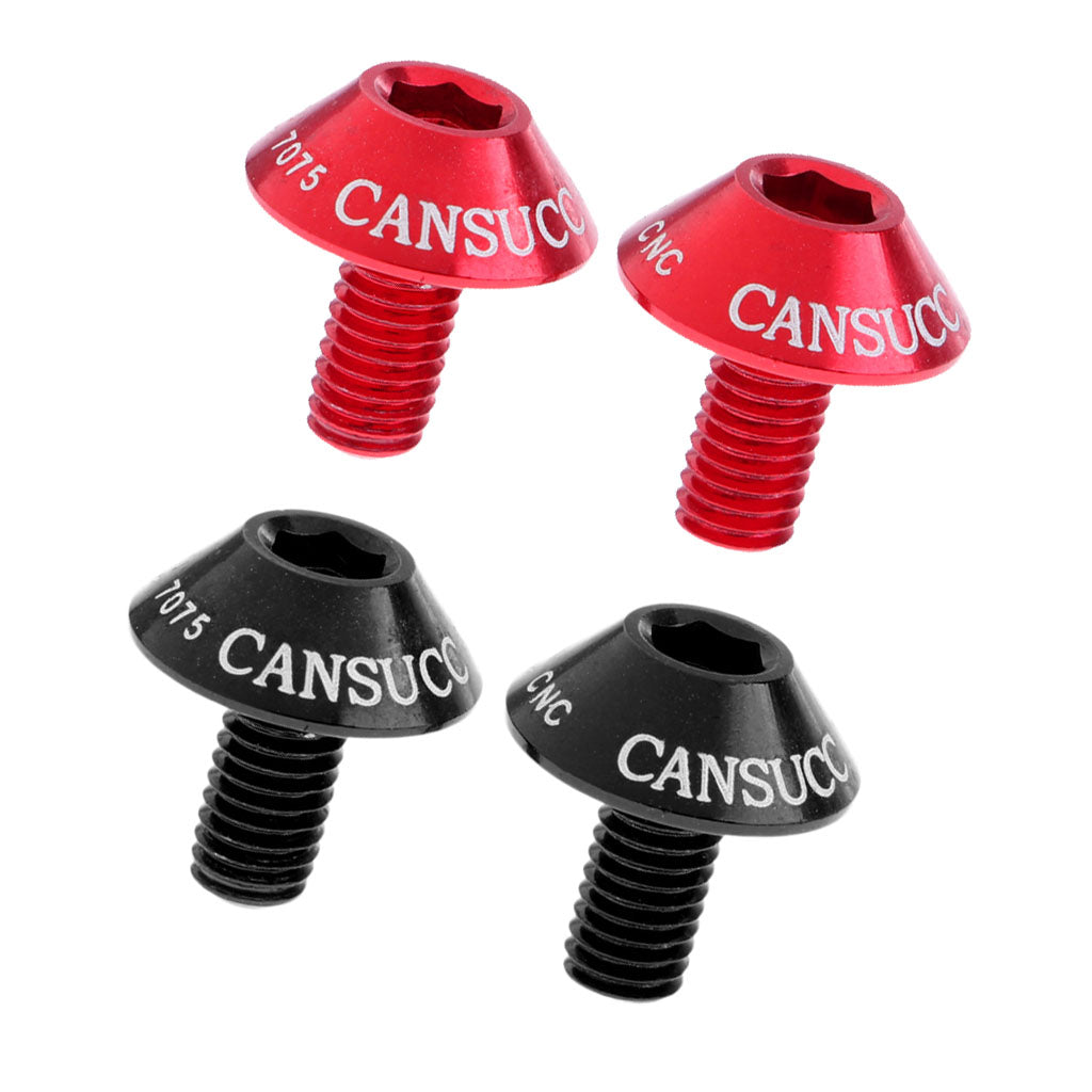 4Pcs Aluminum Alloy Bike Water Bottle Cage Bolt Holder Socket Screw M5x10mm