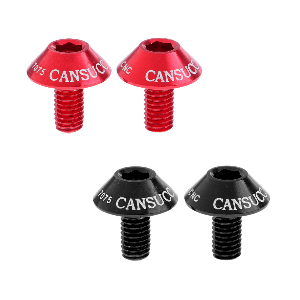 4Pcs Aluminum Alloy Bike Water Bottle Cage Bolt Holder Socket Screw M5x10mm