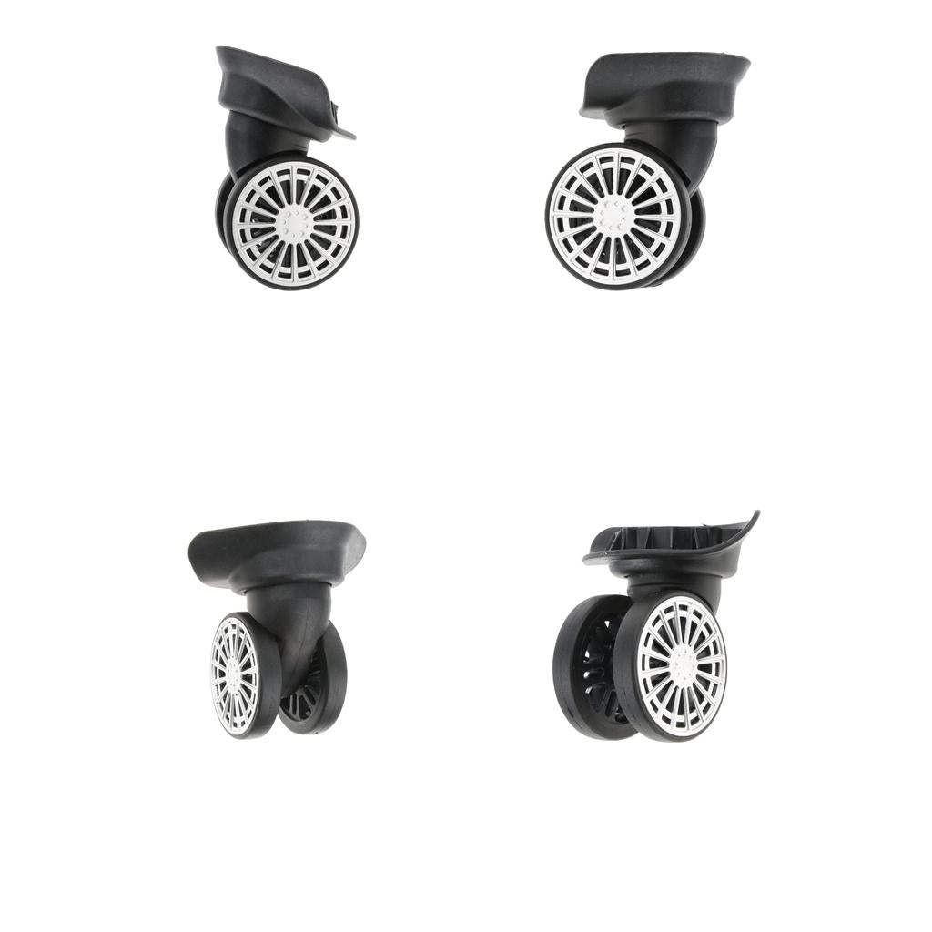 2Pairs Luggage Suitcase Mute Swivel Wheels Replacement Trolleys Casters A60#