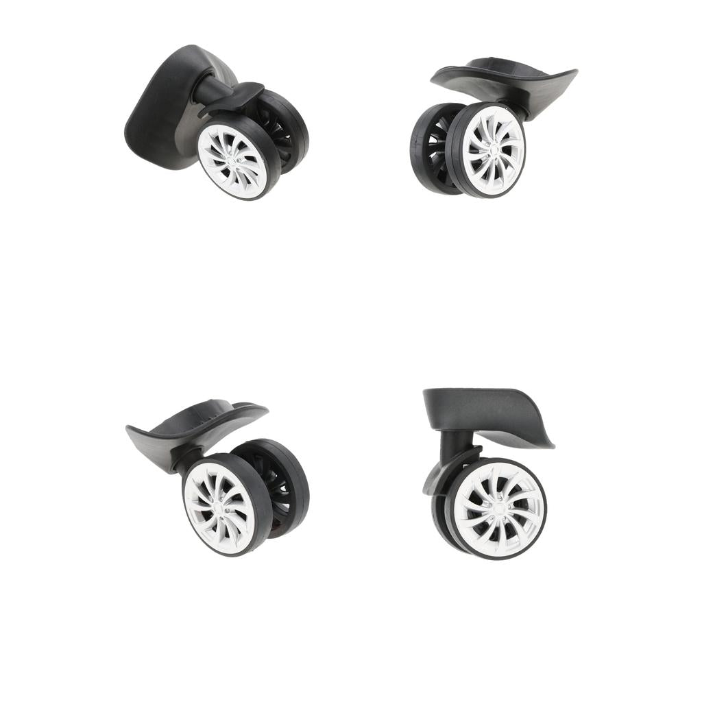 2 Pair Luggage Suitcase Mute Swivel Wheels Replacement Trolleys Casters A57#