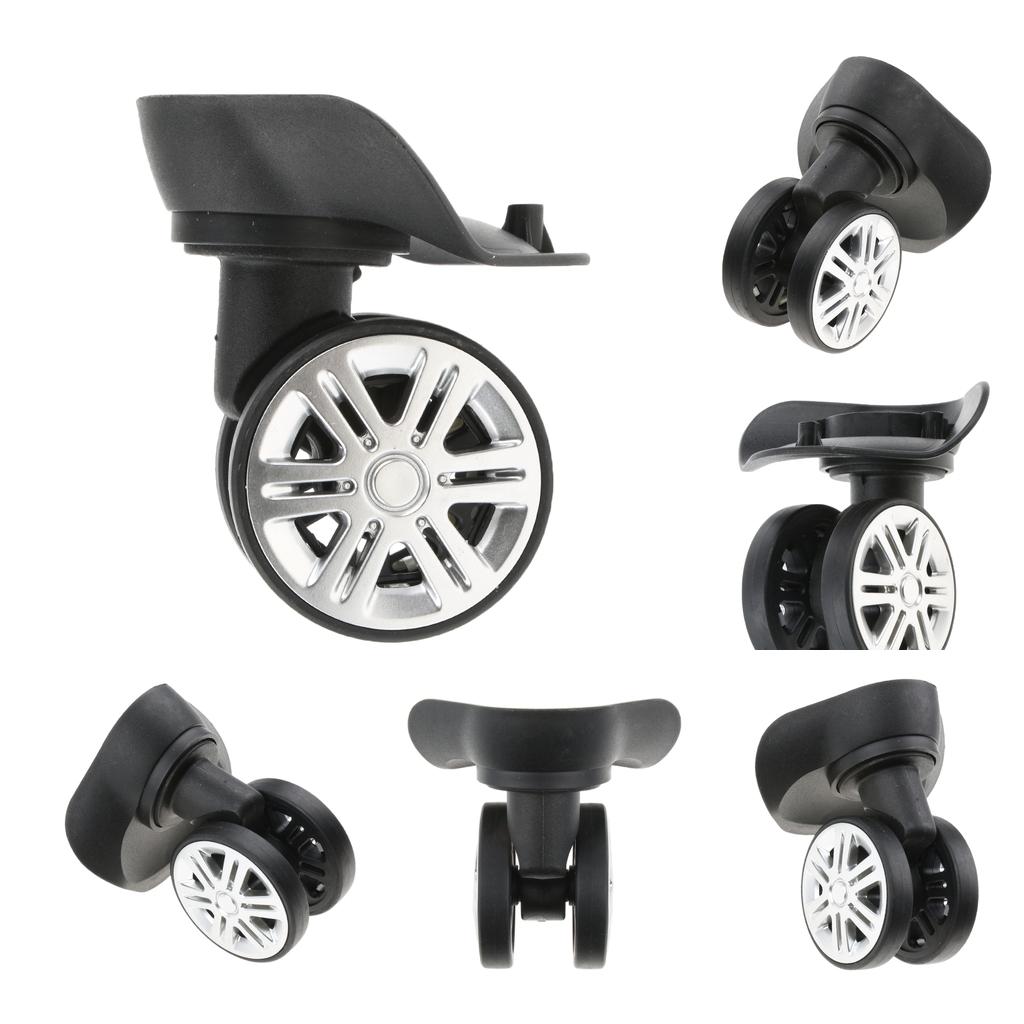 3 Pairs A09 Suitcase Luggage Casters Mute Dual Roller Wheels for Travel Case