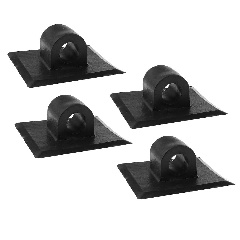 4 Pieces Kayak Fishing Boat Engine Motor Mount Stand Holder Bracket Black