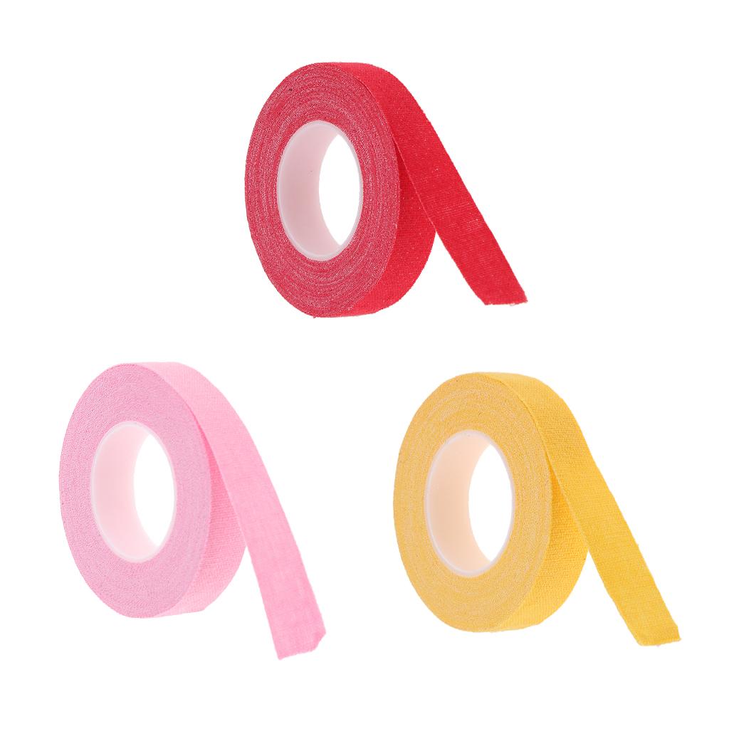 3 Rolls Cotton Anti Allergy Breathable Adhesive Tapefor Guzheng Pipa Picks
