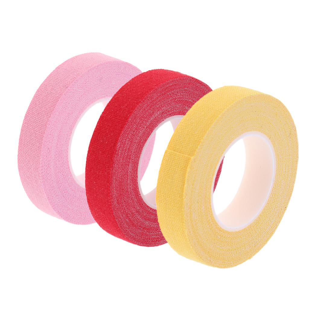 3 Rolls Cotton Anti Allergy Breathable Adhesive Tapefor Guzheng Pipa Picks