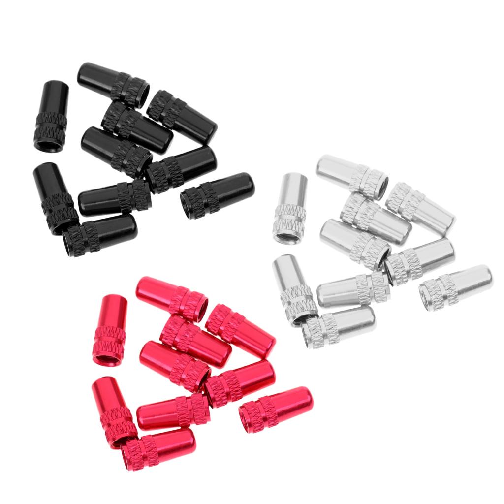 30Pcs MTB Bike Bicycle Aluminum Alloy Presta Valve Cap Dust Cover