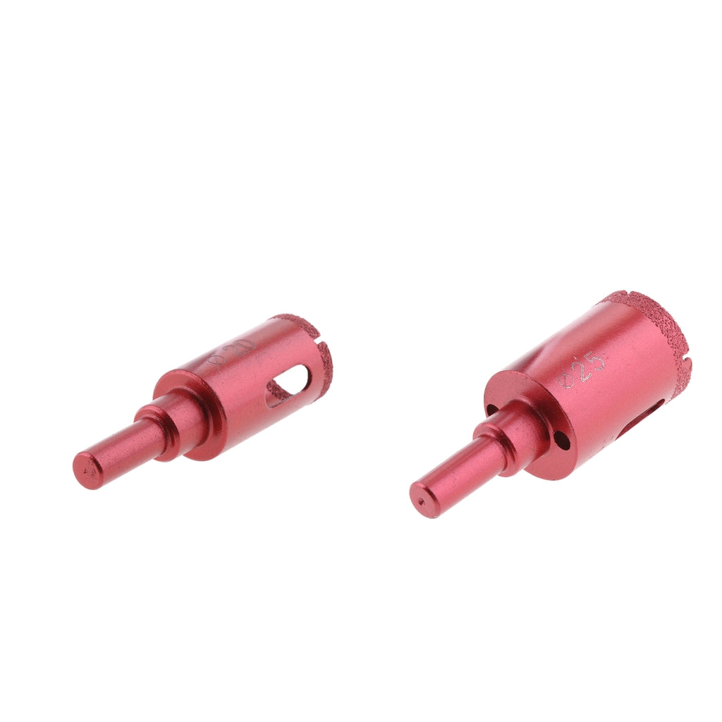 2 Pieces 25mm&20mm Diamond Tool Drill Bit Glass Ceramic Marble Tile