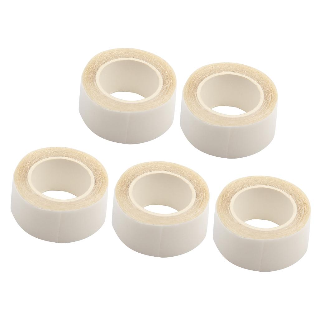 5 Rolls Clothes Double Sided Tape Modesty Toupee Body Adhesive Tape 2.3cmx5m