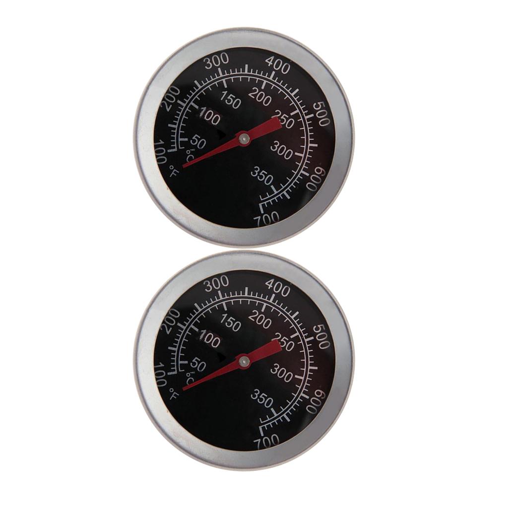 2Pcs New Barbecue BBQ Grill Thermometer Temp Gauge Outdoor Cam Cook Tool