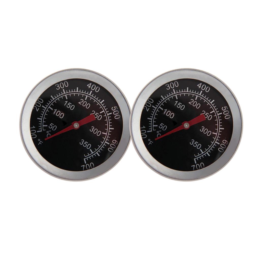 2Pcs New Barbecue BBQ Grill Thermometer Temp Gauge Outdoor Cam Cook Tool