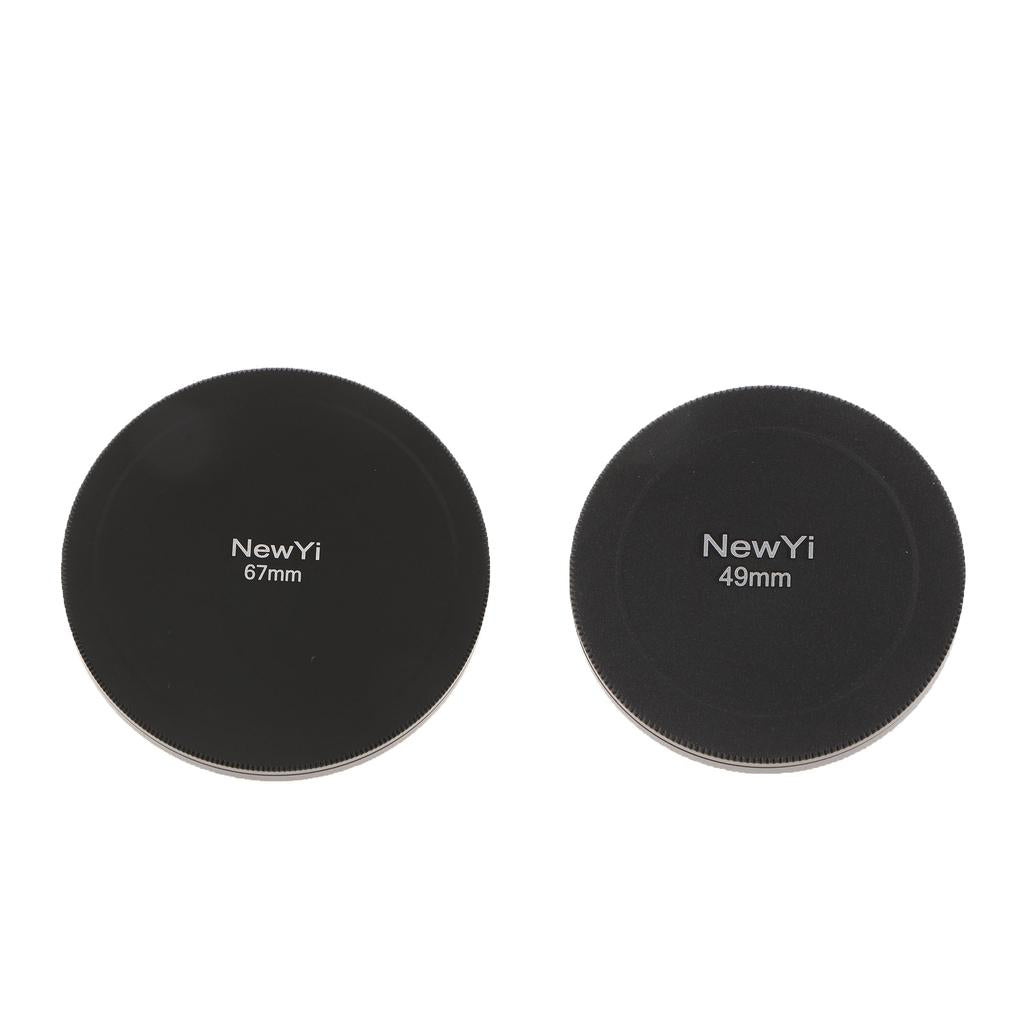67mm 49mm Camera Lens Filter Storage Cap Case Metal Protection Box Covers