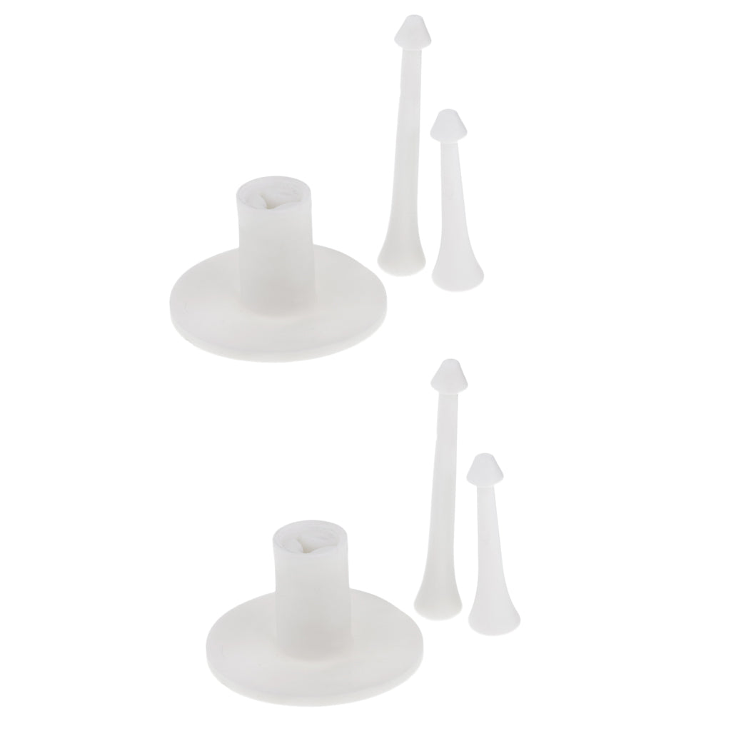 2PCS Rubber Golf Driving Range Tee Holder with Tees for Golf Training