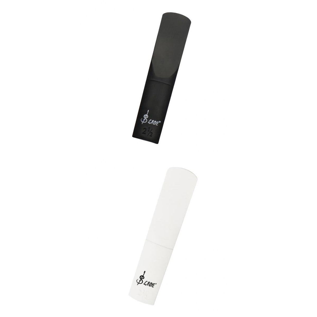 2pcs Alto Sax Saxophone Reed 2.5 Strength for Wind Instrument White+Black