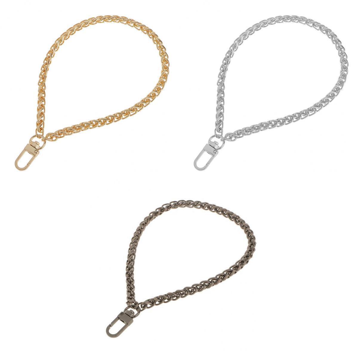 3 Pieces Metal Purse Handbag Chain Replacement Chain Strap Handle
