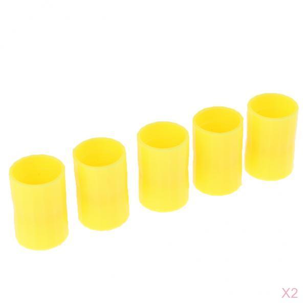 10 Pieces Bottle Connectors Tornado Cyclone Tube Science Toy Yellow