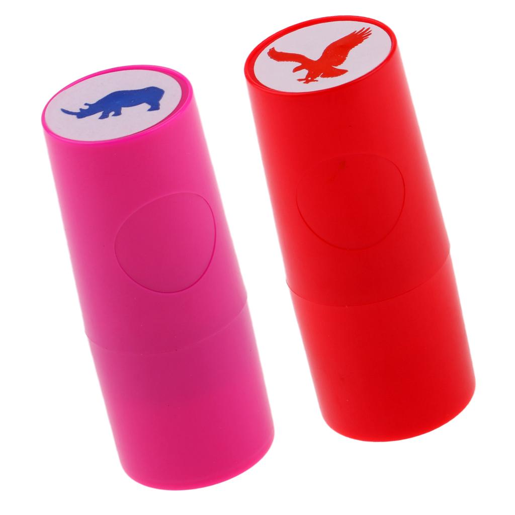 2Pcs Colorfast Quick-dry Golf Ball Stamp Stamper Marker Impression Seal