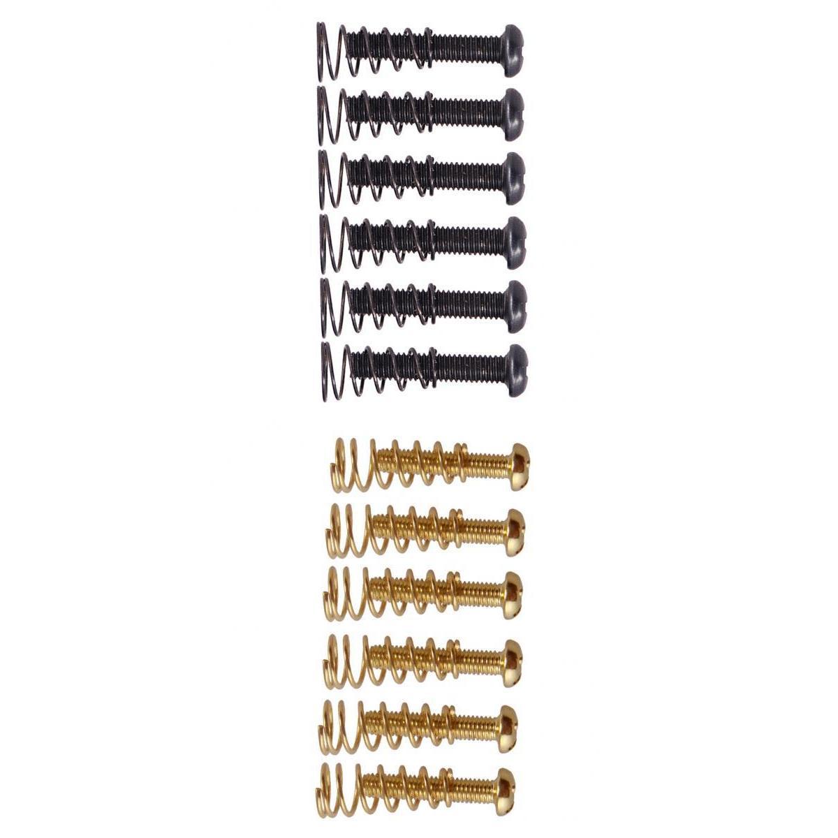 2 Set Electric Guitar Bass Bridge Tailpiece Saddles Screws+Springs