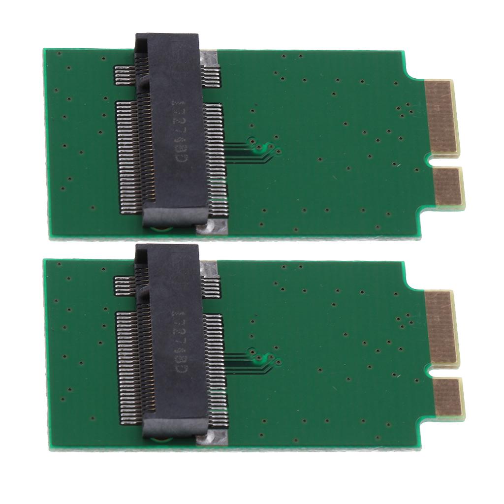 2x Adapter Card M.2 NGFF SSD 12+6P Converter Board for 2010 2011 Macbook Air