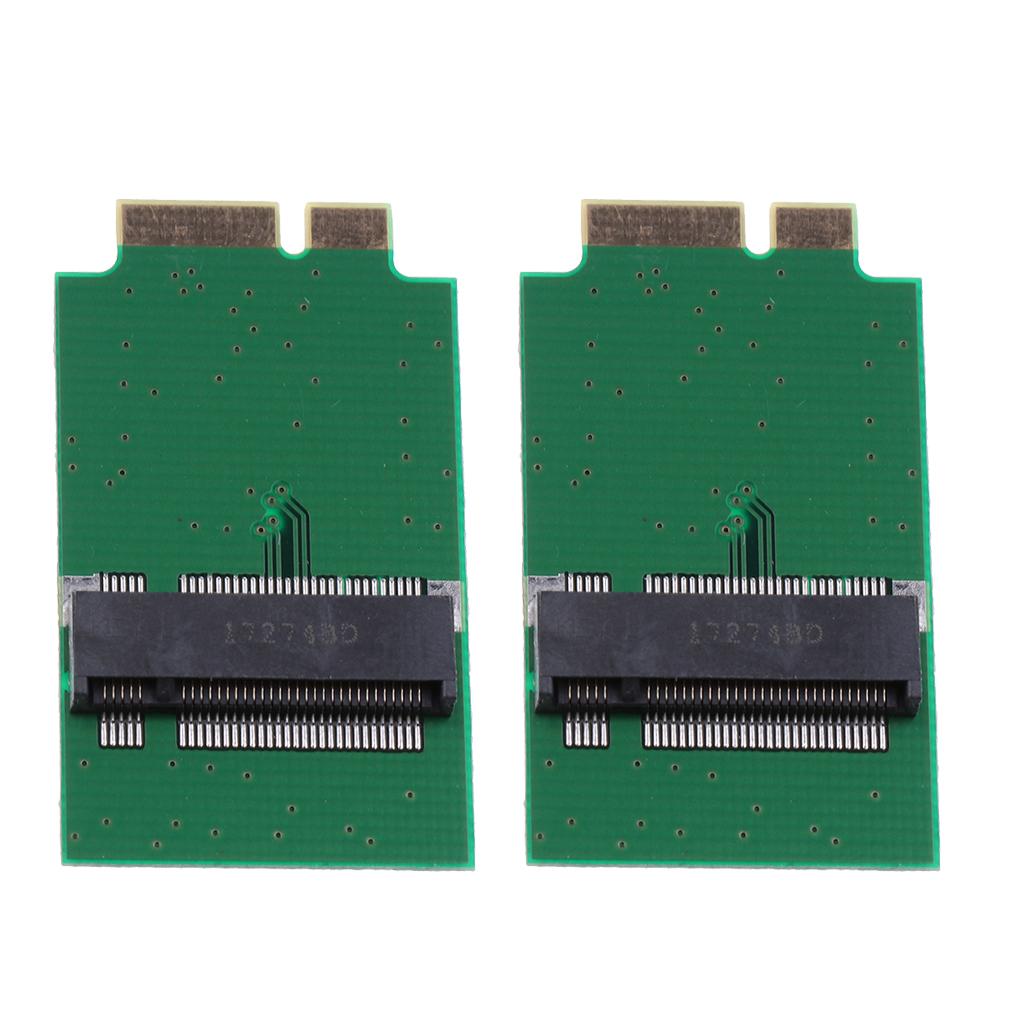 2x Adapter Card M.2 NGFF SSD 12+6P Converter Board for 2010 2011 Macbook Air