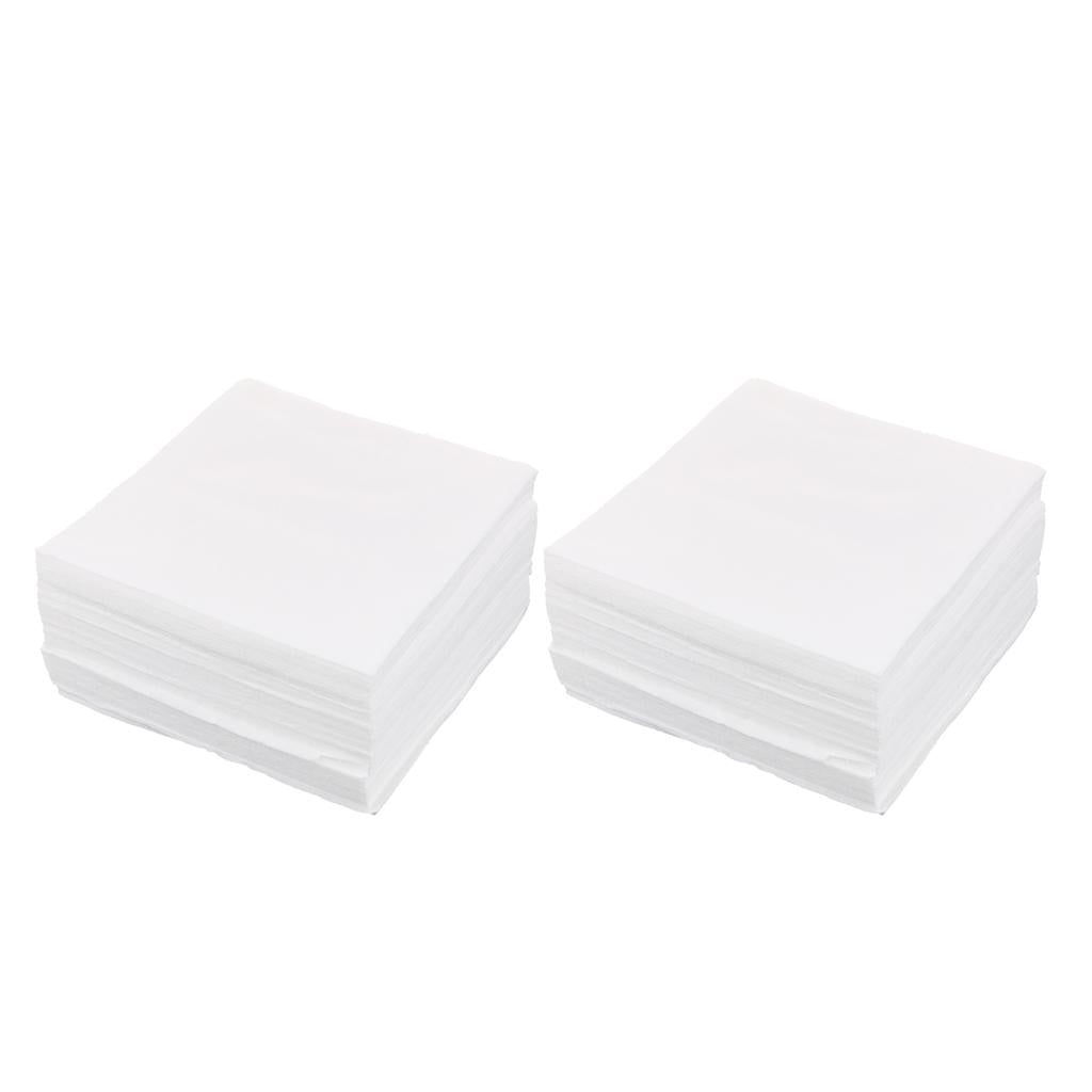 300Pcs Cleanroom Wiper Dustless Fiber Cloth Non-woven White 15x15CM 6''