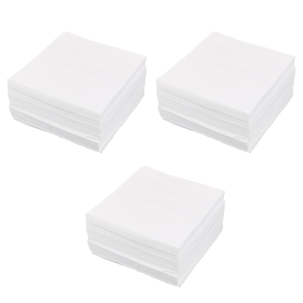 450Pcs Cleanroom Wiper Dustless Fiber Cloth Non-woven White 15x15CM 6''