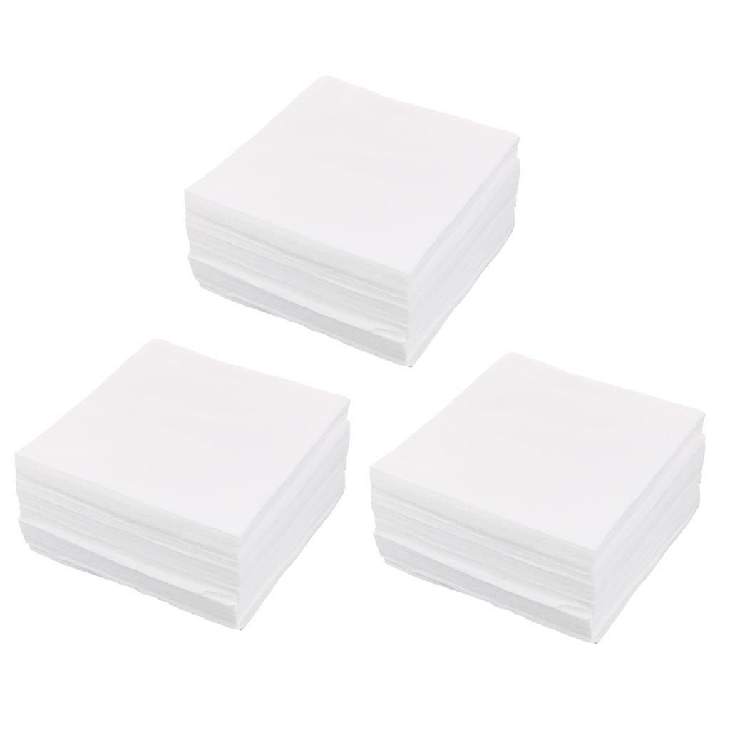 450Pcs Cleanroom Wiper Dustless Fiber Cloth Non-woven White 15x15CM 6''
