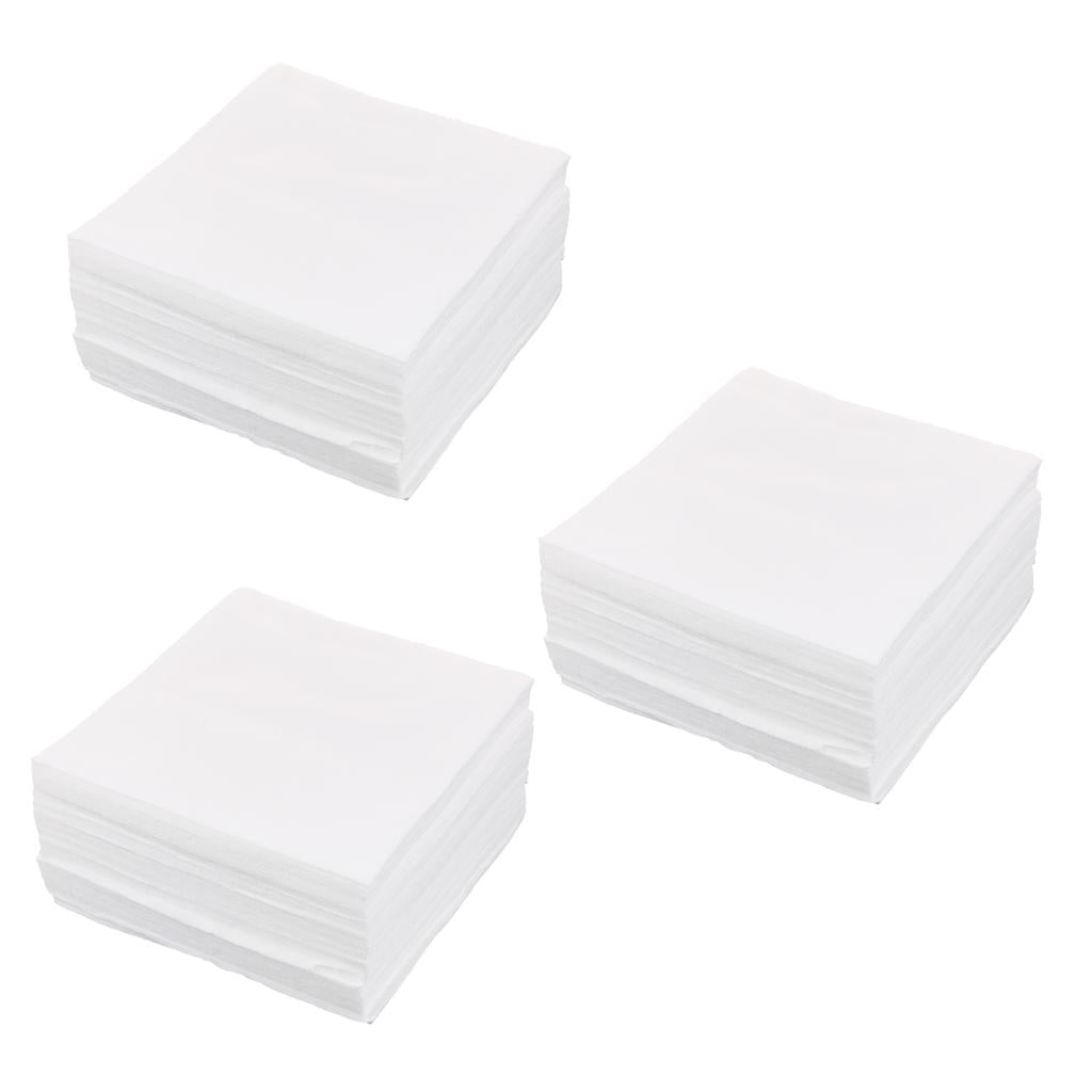 450Pcs Cleanroom Wiper Dustless Fiber Cloth Non-woven White 15x15CM 6''