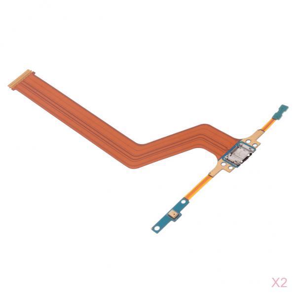 2x USB Charge Charging Port Flex Cable Dock Connector Ribbon For SM-P600