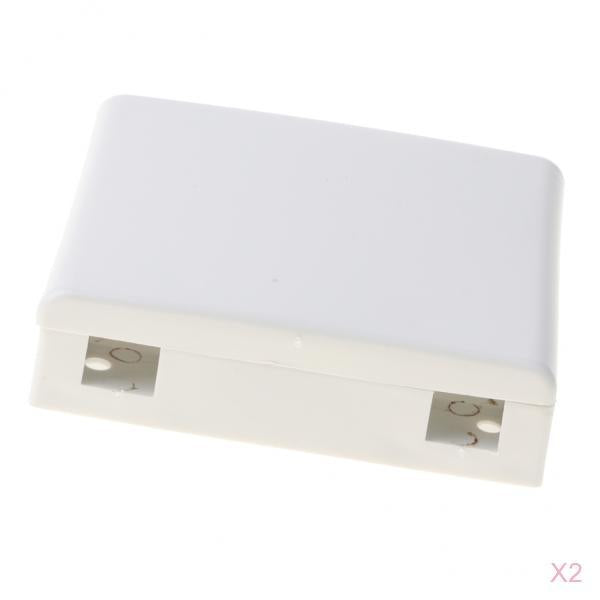 2x SC Fiber Optic Panel Terminal Junction Desktop Box 86 Information Panels
