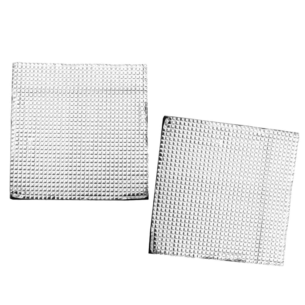 2x Heat Bed Insulation Cotton Foil Self-Adhesive Thermal Pad 400x400x10