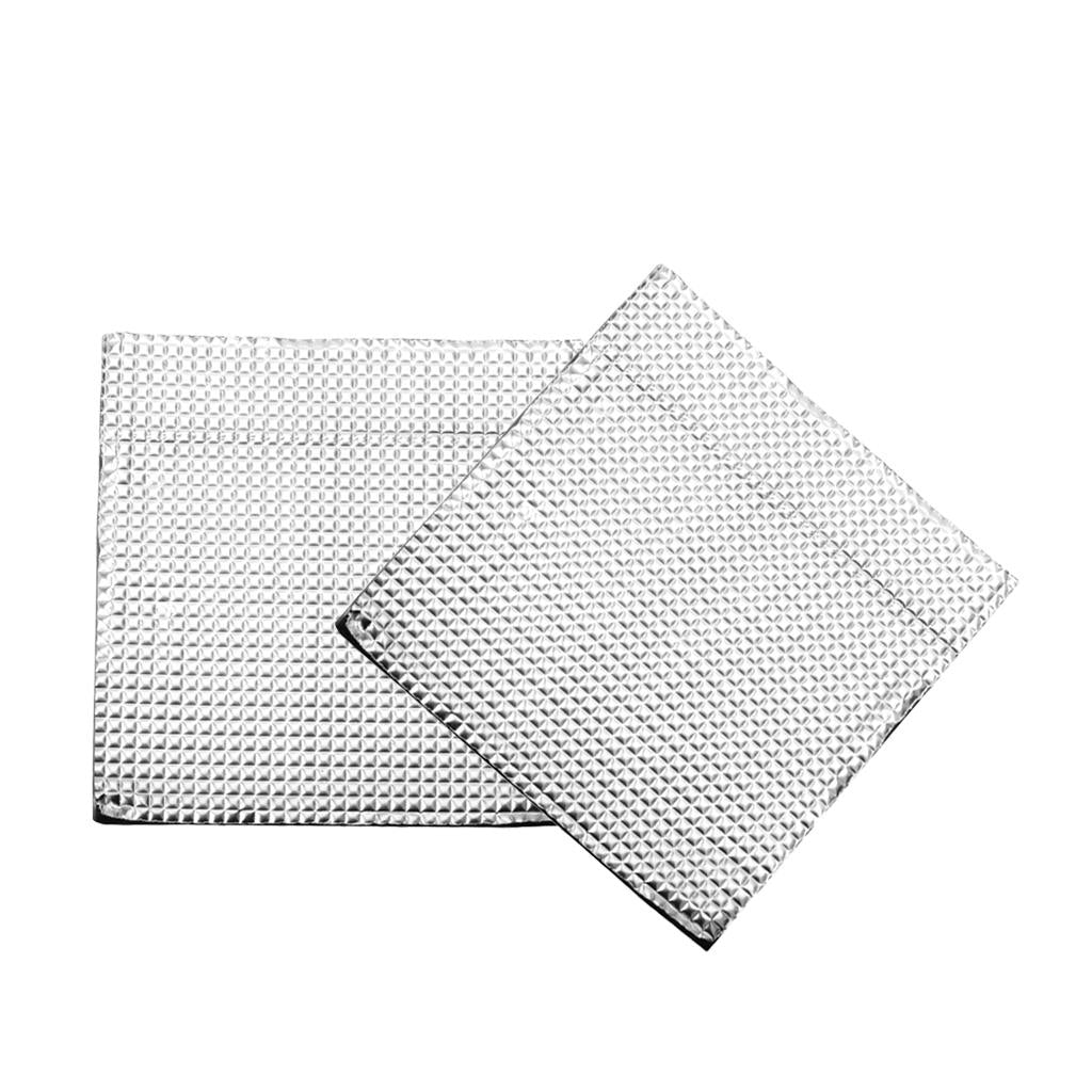 2x Heat Bed Insulation Cotton Foil Self-Adhesive Thermal Pad 400x400x10