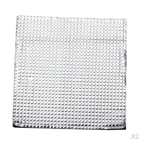 2x Heat Bed Insulation Cotton Foil Self-Adhesive Thermal Pad 400x400x10