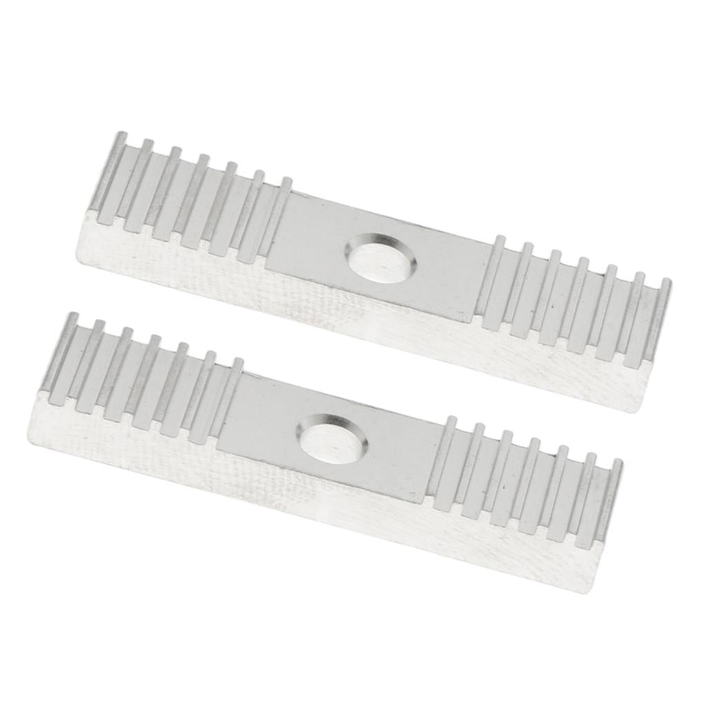 2xGT2 Timing Belt Fixing Tooth Piece Pitch Clamp Block 9x40mm For 3D Printer