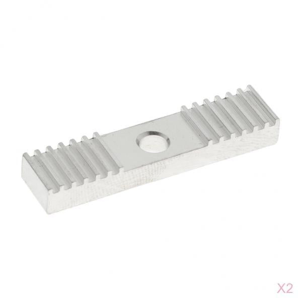 2xGT2 Timing Belt Fixing Tooth Piece Pitch Clamp Block 9x40mm For 3D Printer