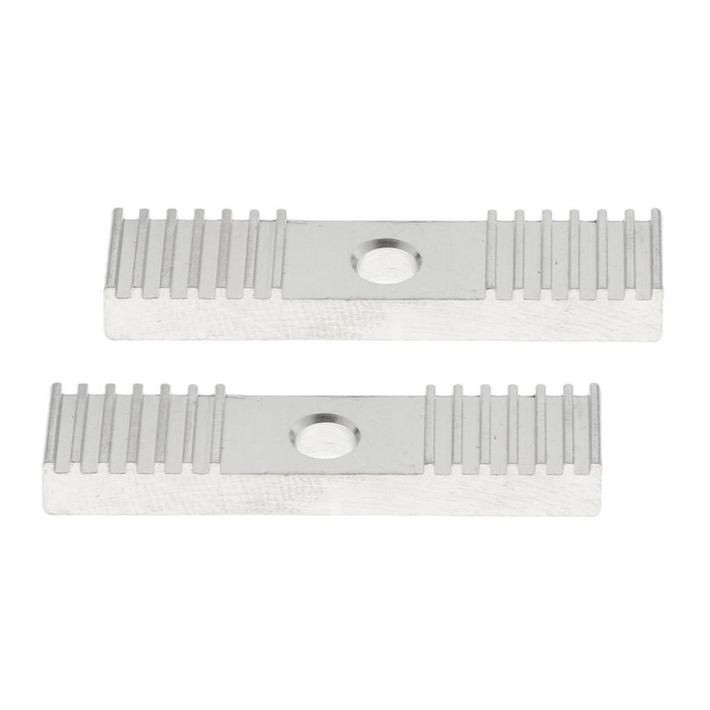 2xGT2 Timing Belt Fixing Tooth Piece Pitch Clamp Block 9x40mm For 3D Printer