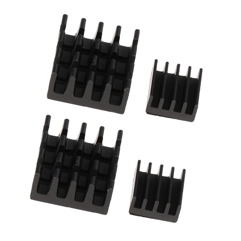 4Pcs Aluminum Heatsink Cooler Circuit Board Cooling Fin For Raspberry Pi