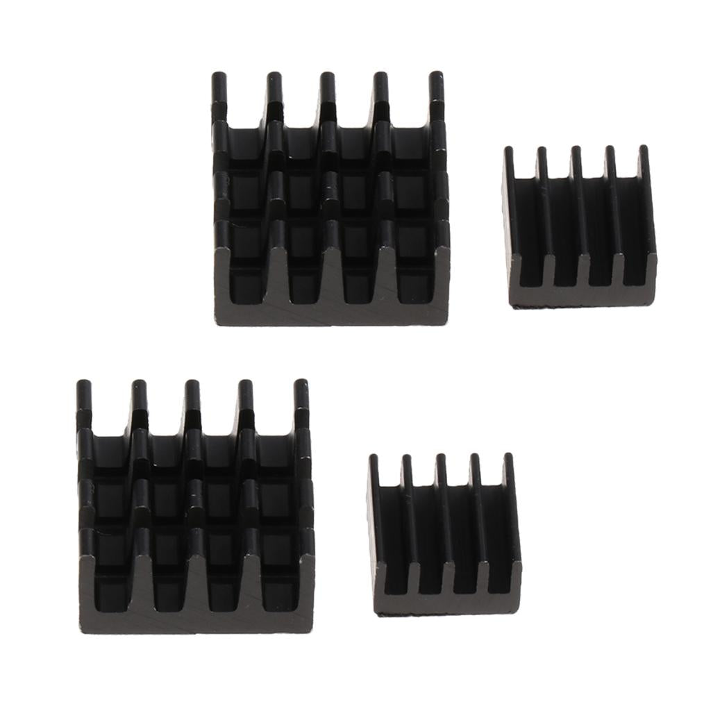 4Pcs Aluminum Heatsink Cooler Circuit Board Cooling Fin For Raspberry Pi
