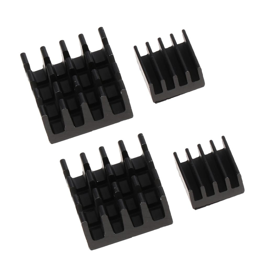 4Pcs Aluminum Heatsink Cooler Circuit Board Cooling Fin For Raspberry Pi