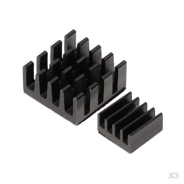 6Pcs Aluminum Heatsink Cooler Circuit Board Cooling Fin For Raspberry Pi
