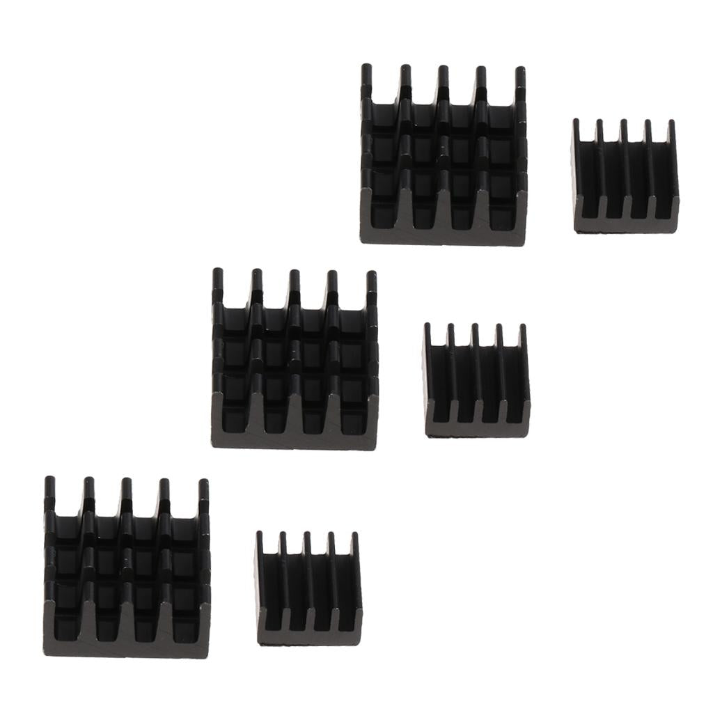 6Pcs Aluminum Heatsink Cooler Circuit Board Cooling Fin For Raspberry Pi