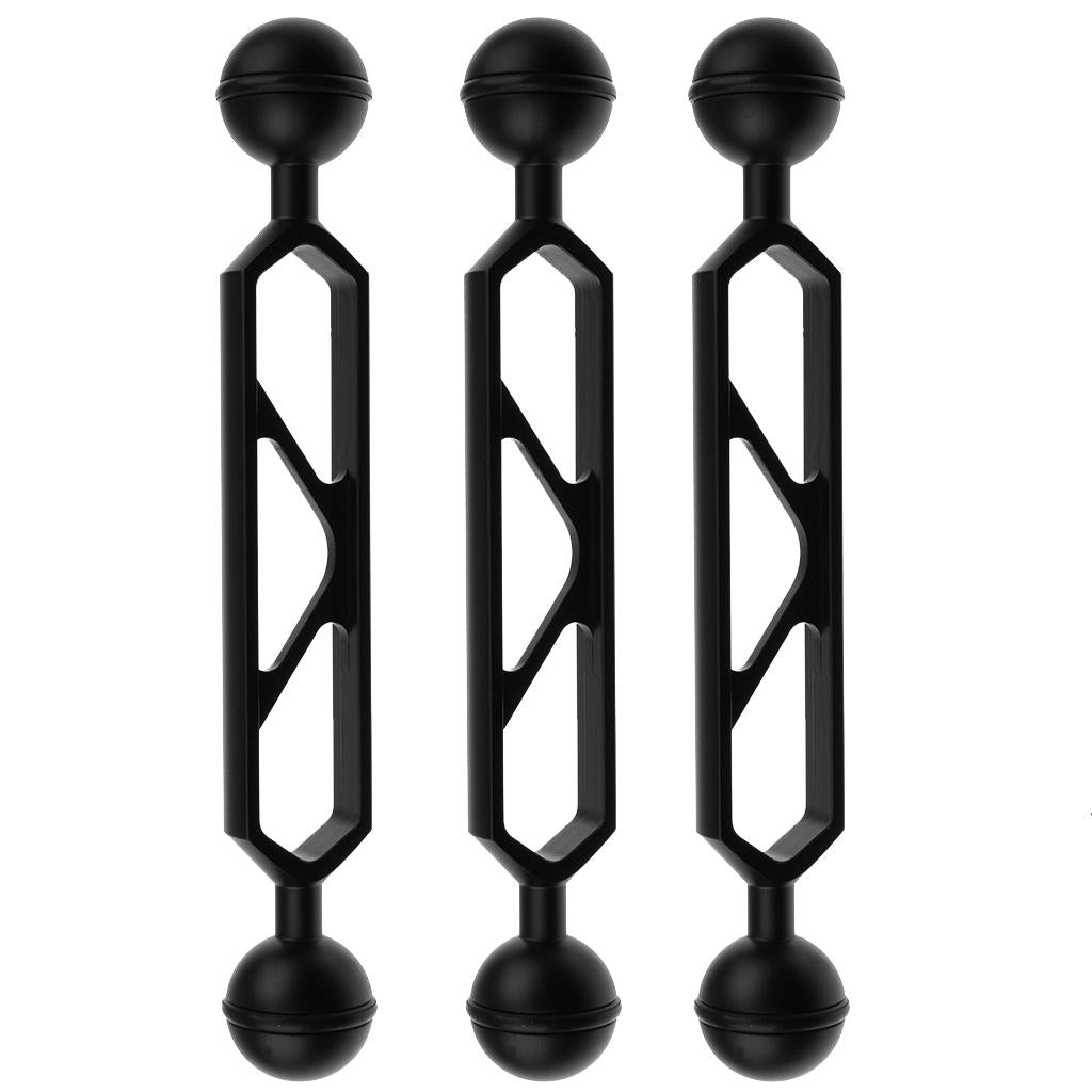 3PCS Dual Ball Diving Ball Joint Arm Connector Clamp Mount Underwater Camera