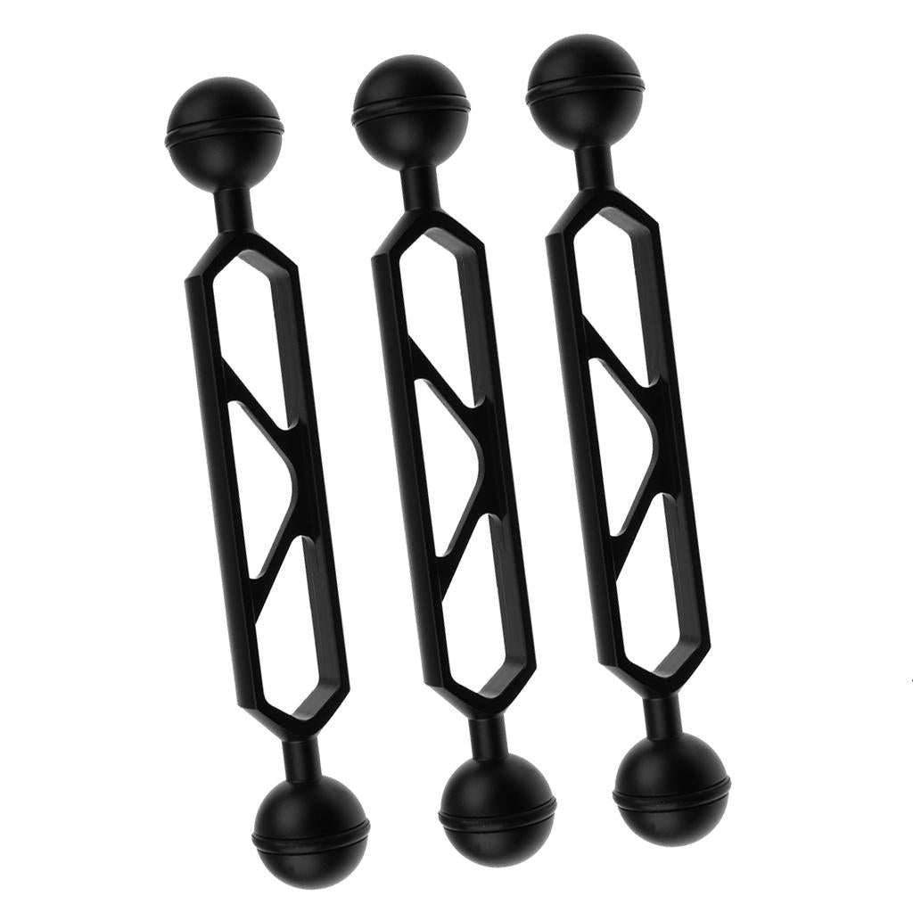3PCS Dual Ball Diving Ball Joint Arm Connector Clamp Mount Underwater Camera