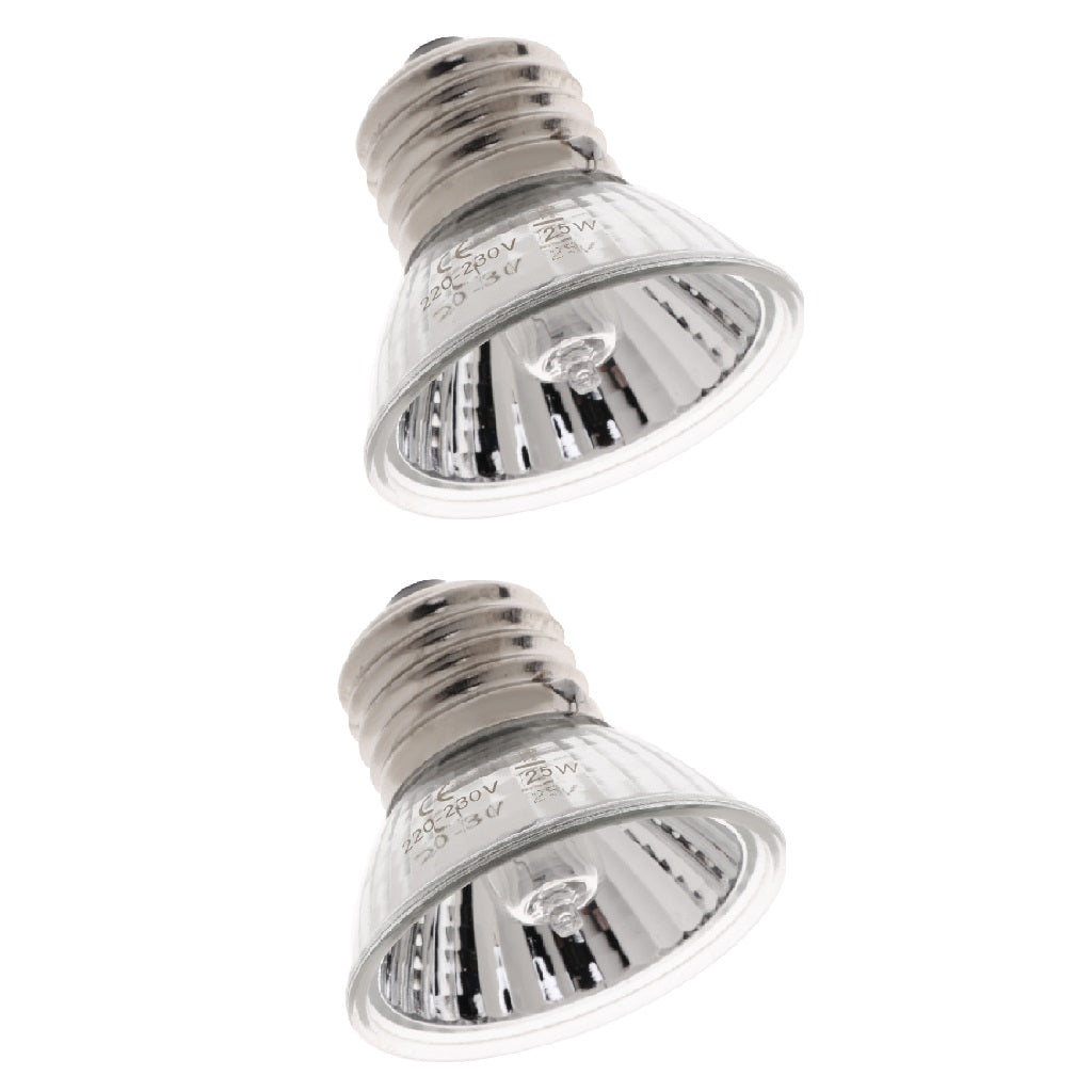 2pc Uva Uvb Reptile Tortoise Heating Calcium Lamp Sunlamps Basking Bulb 50W