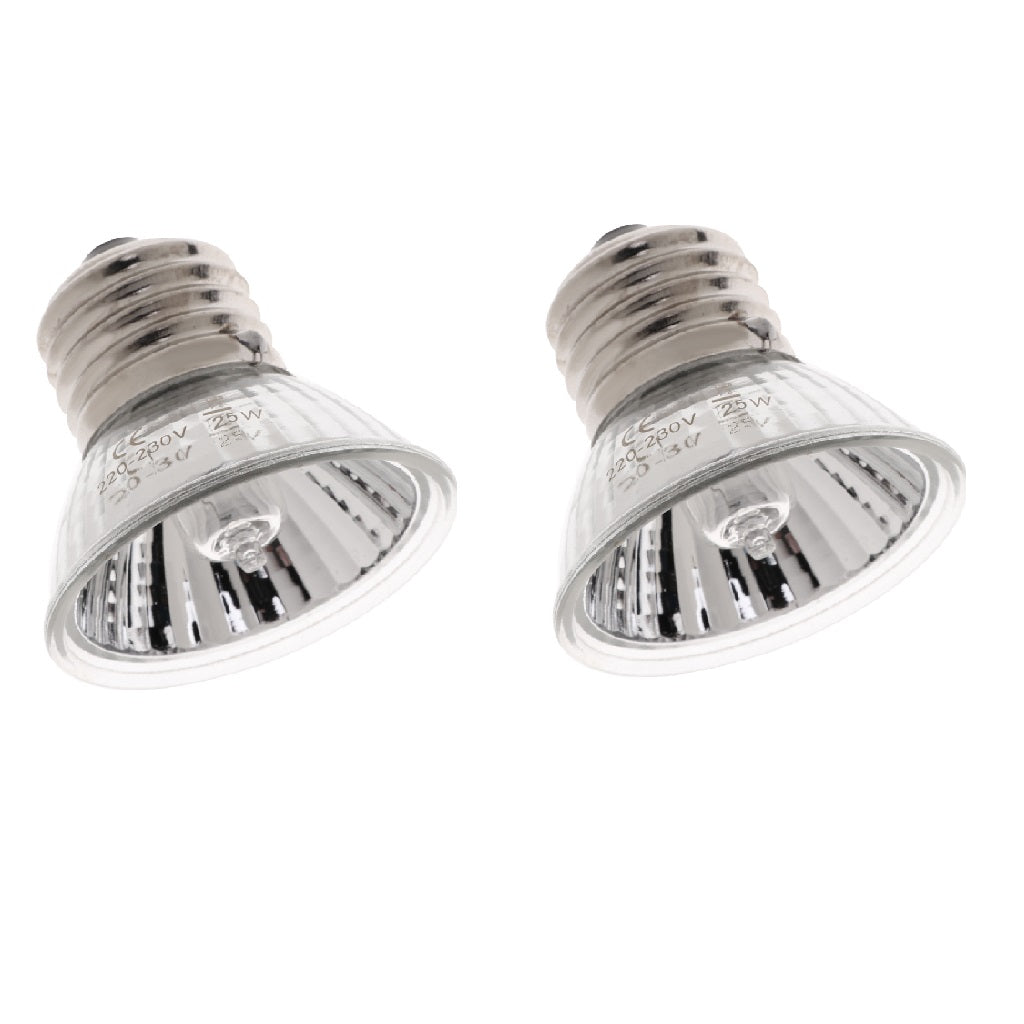2pc Uva Uvb Reptile Tortoise Heating Calcium Lamp Sunlamps Basking Bulb 50W