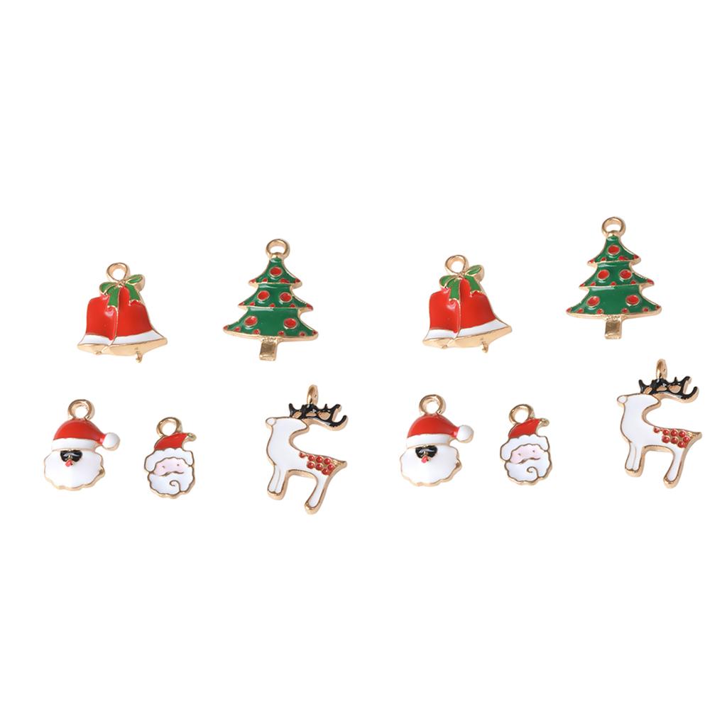 20x Alloy Mixed Xmas Charms DIY Pendants Ornament Home Party Decor Kids Gift