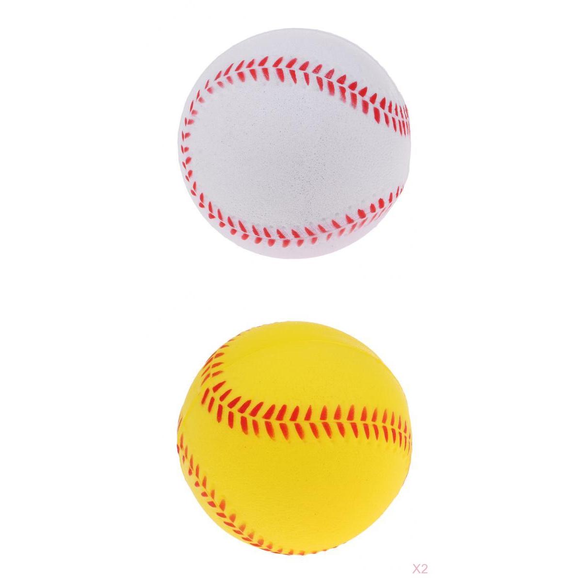 2 Pieces Safety Baseball Practice Training PU Softball Balls Sport Team Game